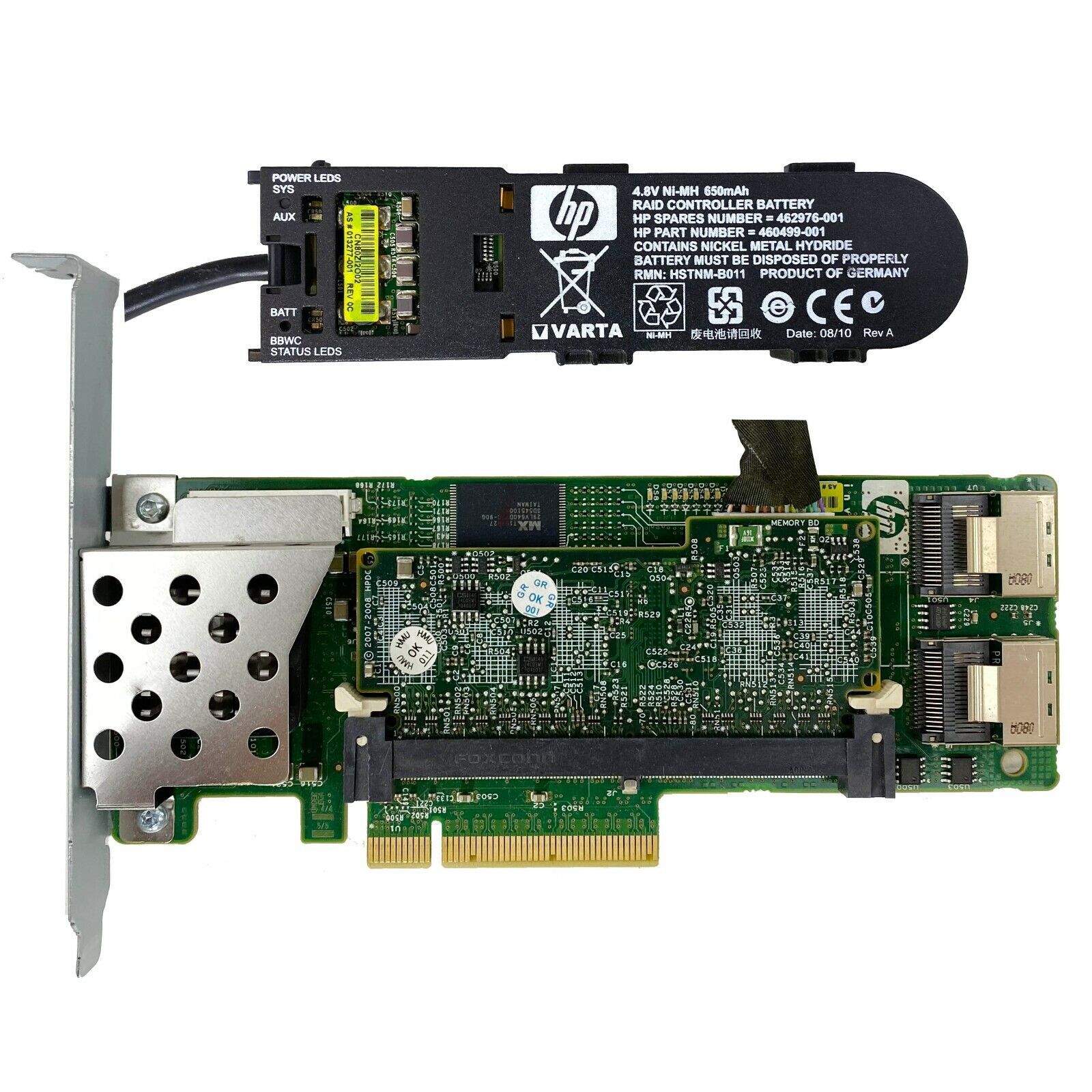Контроллер HPE Smart Array P408i-p SR Gen10 (8 Internal Lanes/2GB Cache) 12G SAS PCIe Plug-in Controller P830824-B21